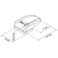 Fiamma Safe Door Frame White Security Lock Caravan Motorhome 08022-01-