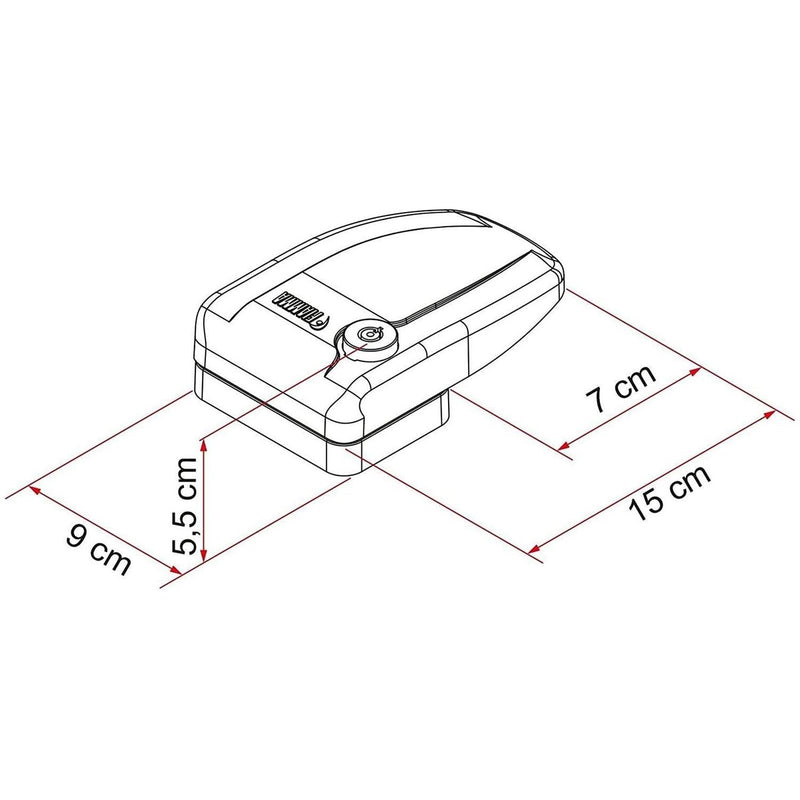 Fiamma Safe Door Frame White Security Lock Caravan Motorhome 08022-01- Fiamma - UK Camping And Leisure