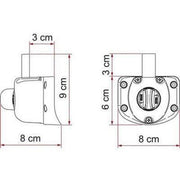 Fiamma Safe Door Guardian For Fiat Ducato After Sept 2009 Security Lock Safety 05388-07- Fiamma - UK Camping And Leisure
