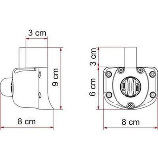 Fiamma Safe Door Guardian For Fiat Ducato After Sept 2009 Security Lock Safety 05388-07- Fiamma - UK Camping And Leisure