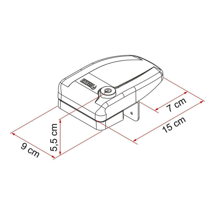 Fiamma Safe Door Security Lock Secure System Motorhome Caravan Grey Fiamma - UK Camping And Leisure