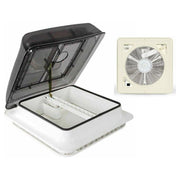 Fiamma Turbo Roof Vent Standard Crystal Motorised Fan 400 x 400 Motorhome Caravan 03624F02D Fiamma - UK Camping And Leisure