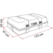 Fiamma Ultra Box 3 Top Mount Storage Box Motorhome Storage Box Fiamma - UK Camping And Leisure