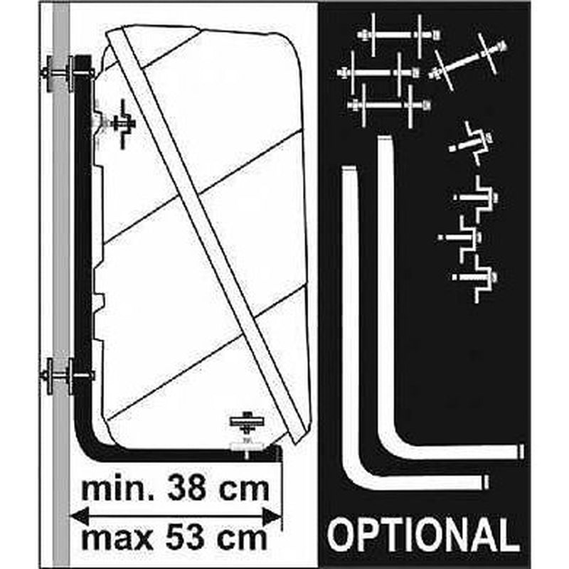 Fiamma Ultra Box Mounting Bracket Rear Wall Kit Caravan Motorhome Installation Fiamma - UK Camping And Leisure