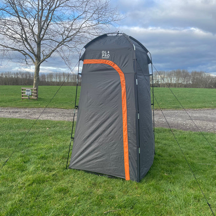 Olpro Fibre Gass Grey Toilet Tent Olpro - UK Camping And Leisure