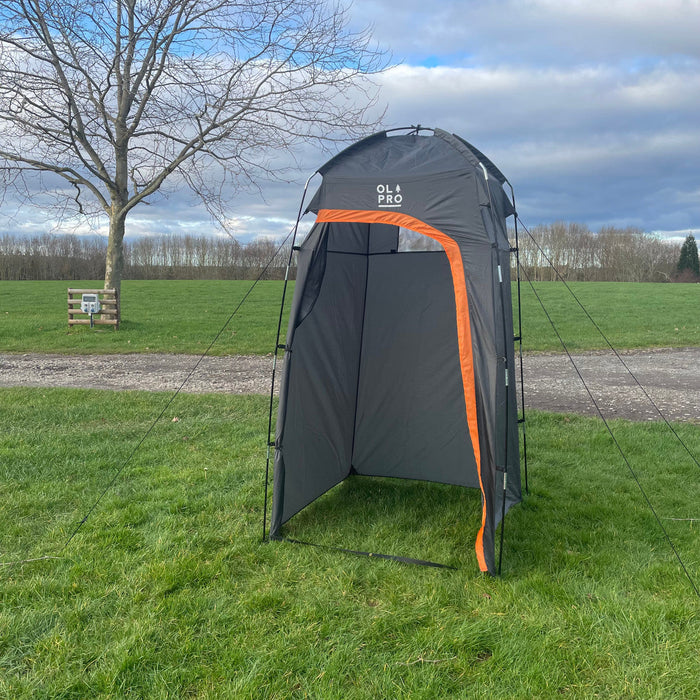 Olpro Fibre Gass Grey Toilet Tent Olpro - UK Camping And Leisure