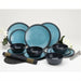 Flamefield Granite Aqua Dinner Set Premium Melamine 12 piece Camping Picnic Flamefield - UK Camping And Leisure