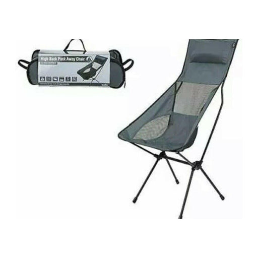 Folding Grey Camping Chair - UK Camping And Leisure
