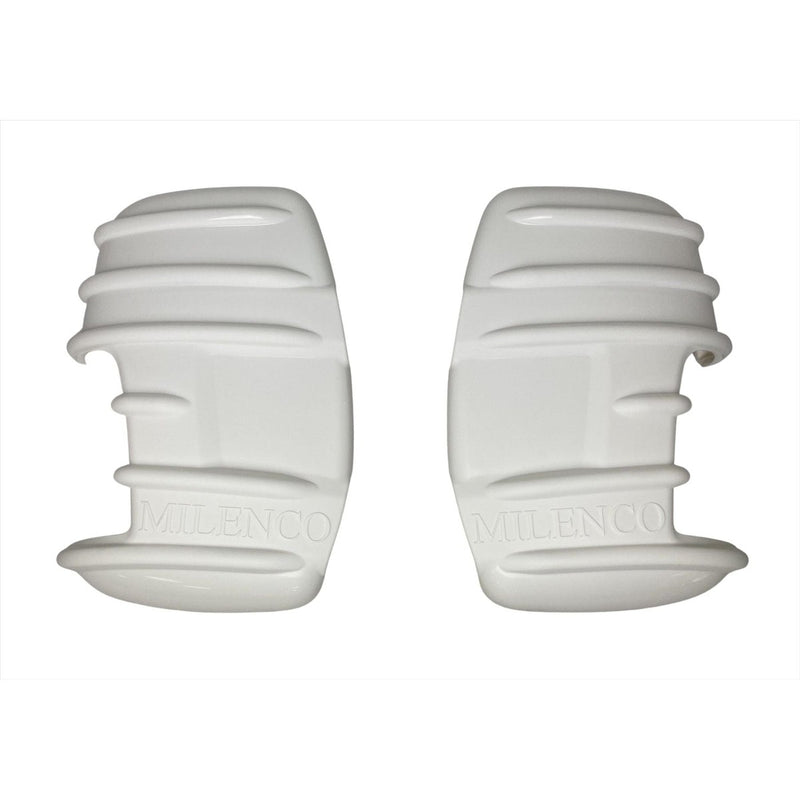 For Ford Transit Mark 8 Mirror Protectors White Pair - Twin Arm Model Only Milenco Milenco - UK Camping And Leisure