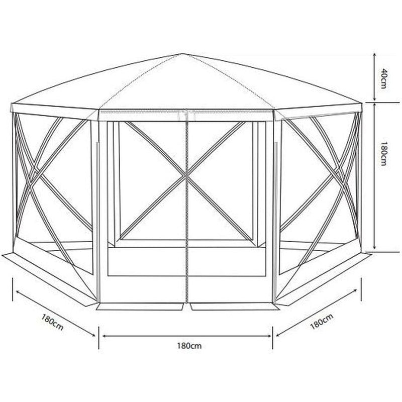 Outdoor Revolution Screenhouse 6 Panel Quick Erect Pop Up Shelter Gazebo ORSH0006 Outdoor Revolution - UK Camping And Leisure