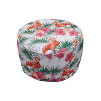 Gaeden Flamingo Palm Print Inflatable Ottoman