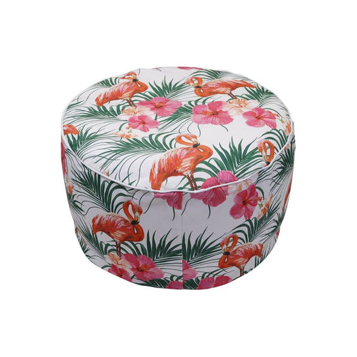 Gaeden Flamingo Palm Print Inflatable Ottoman - UK Camping And Leisure