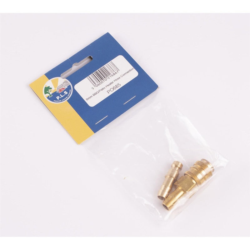 Gas Hose Quick Release Connector 8mm For BBQ Cadac Stove Heater Caravan PO685 UK Camping And Leisure - UK Camping And Leisure