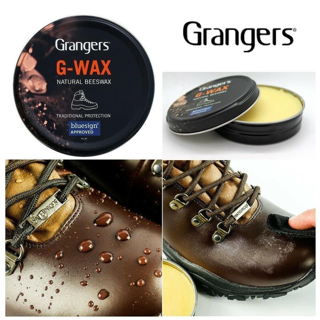 Grangers G Wax Leather Shoe Boot Waterproofer Beeswax Polish Dubbing 80g Proofer Grangers - UK Camping And Leisure