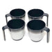 Granite 4x Stacked Mug Set Grey Flamefield Melamine Ideal Camping Picnic Caravan Flamefield - UK Camping And Leisure