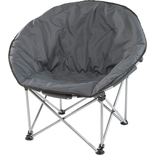 Grey Adult Bucket Camping Chair Padded High Back Folding Orca Moon Chair & Bag - UK Camping And Leisure