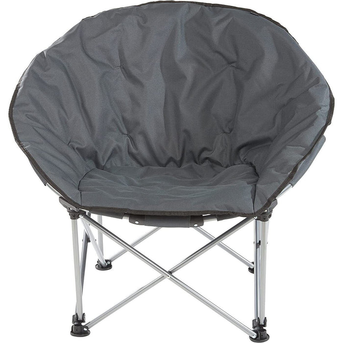 Grey Adult Bucket Camping Chair Padded High Back Folding Orca Moon Chair & Bag x2 Summit - UK Camping And Leisure