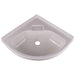 Grove 14" x 14" Bathroom White Plastic Corner Vanity Sink Bowl - UK Camping And Leisure