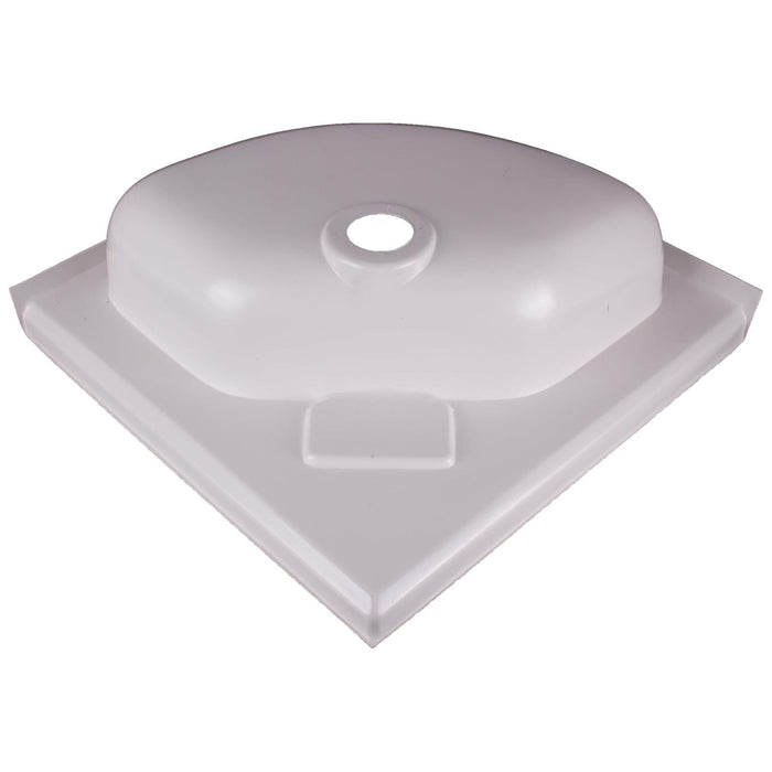 Grove 14" x 14" Bathroom White Plastic Corner Vanity Sink Bowl Grove - UK Camping And Leisure