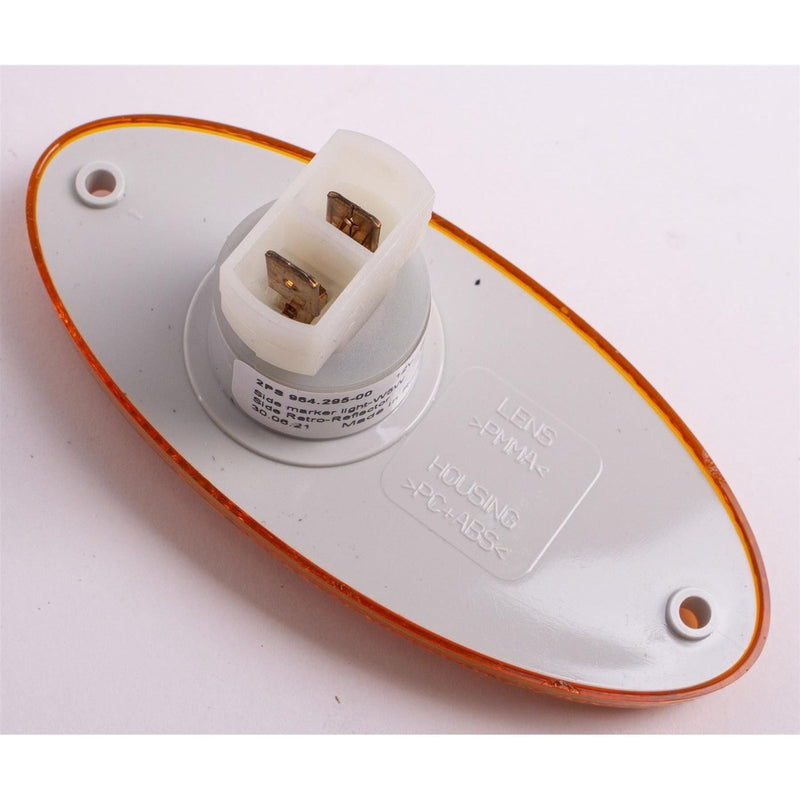 Hella 2PS964295057 Led Amber Oval Side Marker Light Lamp 24V Volt W/ Reflector for Caravan Motorhome Hella - UK Camping And Leisure