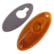 Hella 2PS964295057 Led Amber Oval Side Marker Light Lamp 24V Volt W/ Reflector for Caravan Motorhome Hella - UK Camping And Leisure