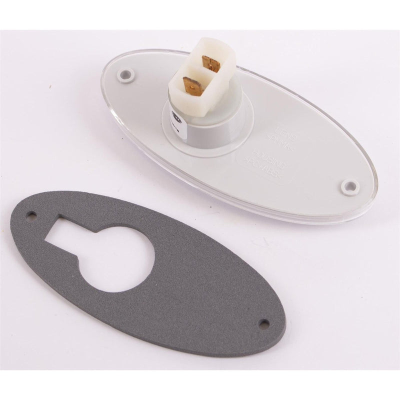 Hella Clear White Oval Front Marker Light Hella - UK Camping And Leisure