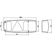 Hella Combination Rear Tail Light Lamp 2VP 007 502-037 Left Genuine Hella - UK Camping And Leisure
