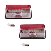Hella Red Clear Side Outline Marker Light Lamp Hymer Elddis x2