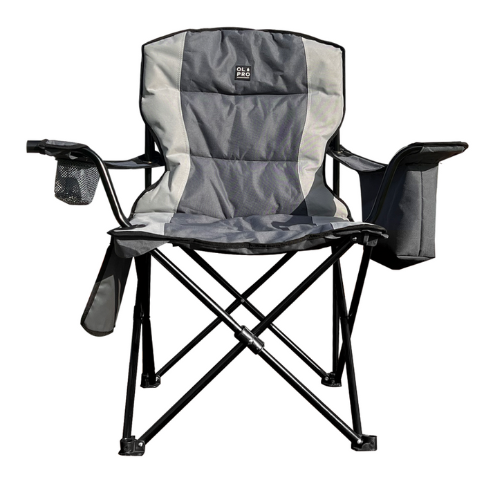 Olpro Henwick Chair Grey & Black Olpro - UK Camping And Leisure