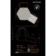 Olpro Hive Campervan Awning (Fibreglass Poles) - with Sleeping Pod Olpro - UK Camping And Leisure