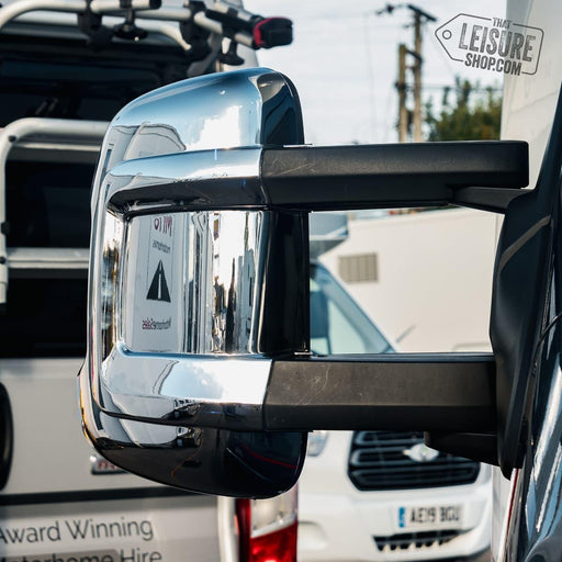 HTD Protect-It Long Arm Mirror Guards Covers – Fiat Ducato (Chrome) UK Camping And Leisure