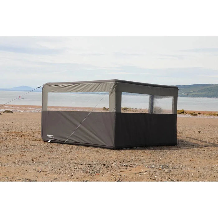 Vango AirBeam Windbreak - 3 Panel - Elements ProShield Shadow Grey Vango - UK Camping And Leisure