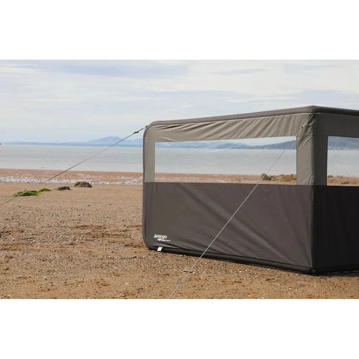 Vango AirBeam Windbreak - 3 Panel - Elements ProShield Shadow Grey Vango - UK Camping And Leisure