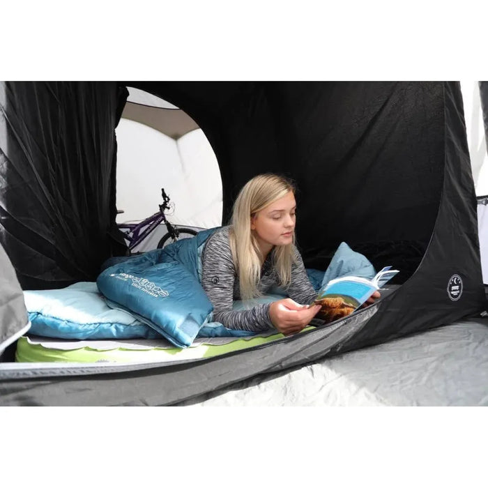 Vango Evolve Superwarm Double Double Moroccan Blue Sleeping Bag Vango - UK Camping And Leisure