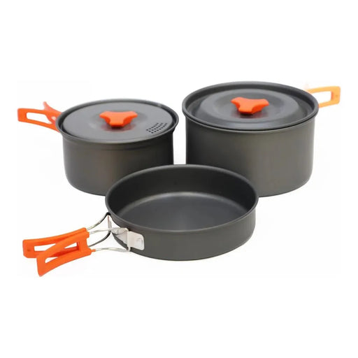 Vango Hard Anodised 2 Person Cook Kit Grey Vango - UK Camping And Leisure