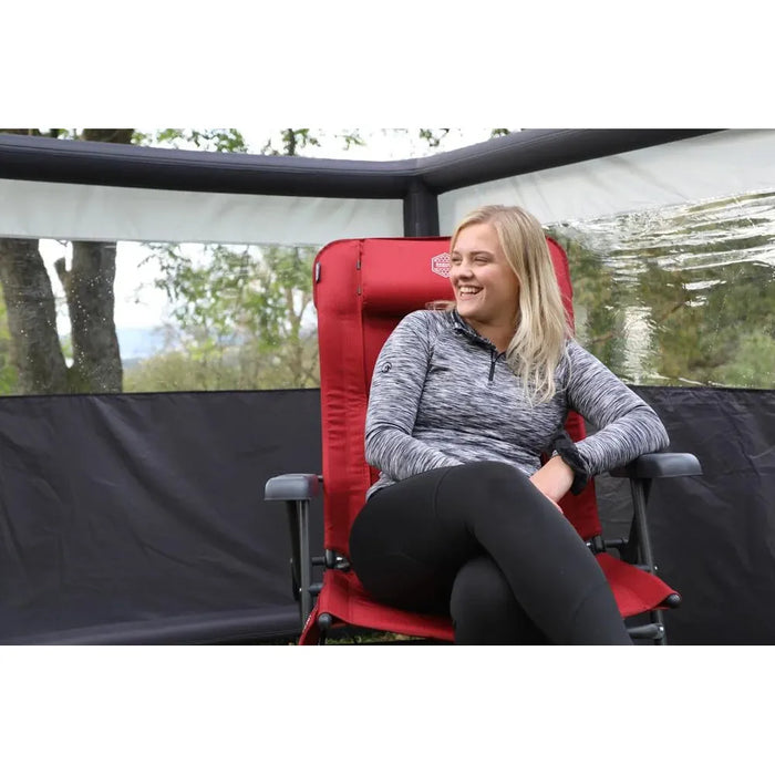 Vango Radiate Grande DLX Chair Grande Heather Red Chair Vango - UK Camping And Leisure