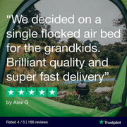 Vango Single Flocked Airbed Single Nocturne Grey Vango - UK Camping And Leisure