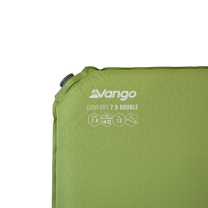 Vango Comfort 7.5 Double 7.5 Double Herbal Self Inflating Sleep Mat Vango - UK Camping And Leisure