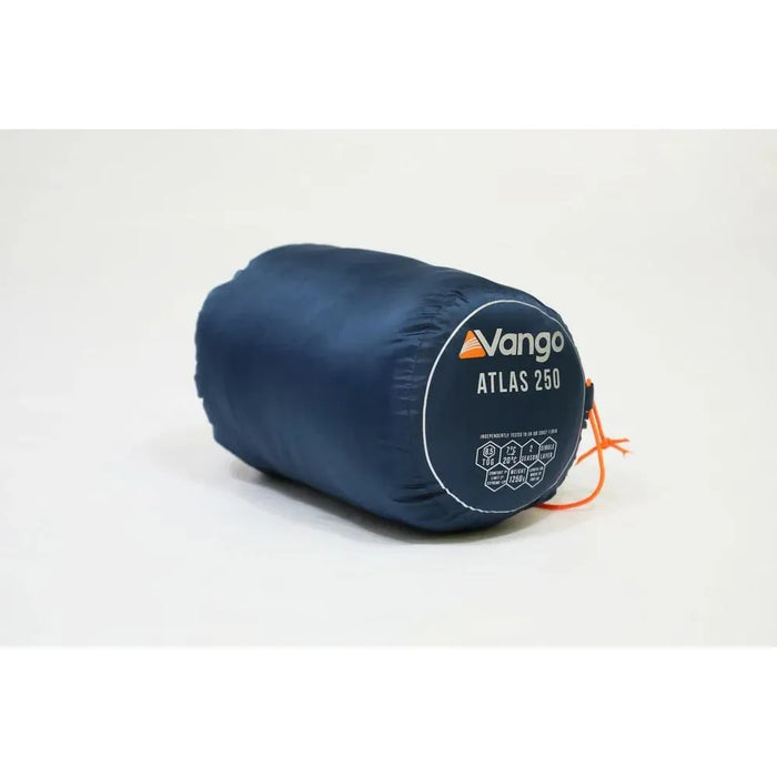 Vango Atlas 250 Ink Blue Sleeping Bag Single Vango - UK Camping And Leisure