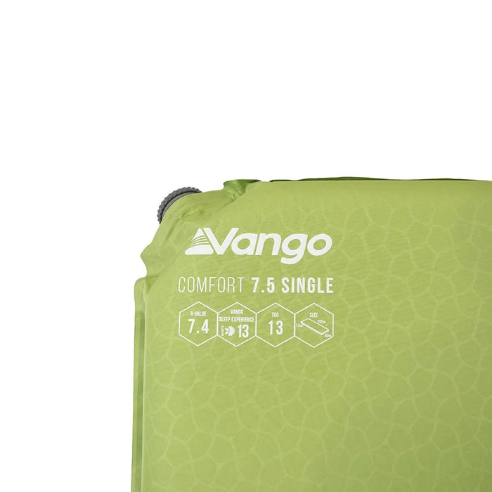 Vango Comfort 7.5 Single 7.5 Single Herbal Self Inflating Sleep Mat Vango - UK Camping And Leisure