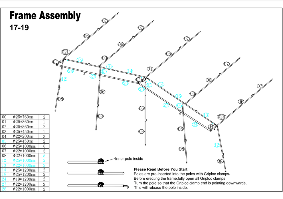 Camptech Savanna DL Fibre Frame Full Awning Traditional Seasonal for Caravans Camptech - UK Camping And Leisure
