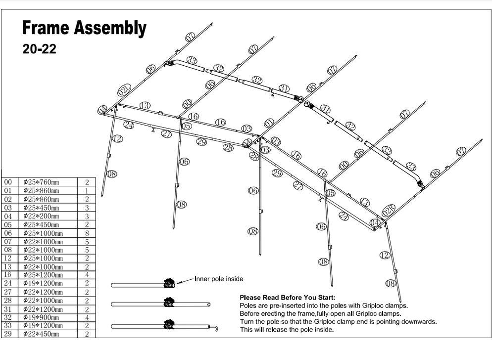 Camptech Savanna DL Fibre Frame Full Awning Traditional Seasonal for Caravans Camptech - UK Camping And Leisure