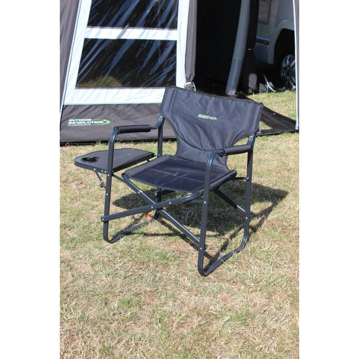 2 Outdoor Revolution Director Chair with Side Table