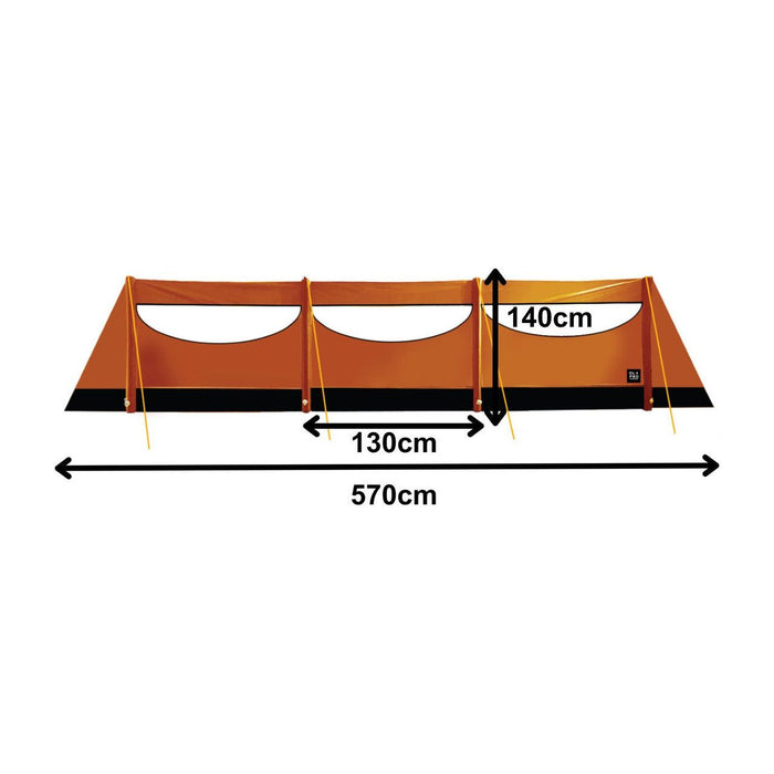 Olpro Inflatable 5.7m Wide Windbreak Olpro - UK Camping And Leisure