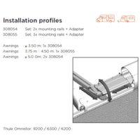 Thule Adapter Roof Mounting Rails 3 (set: 3x mounting rails + adapter)