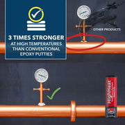 JB Weld HighHeat 57g Heat Temperature Resistant Epoxy Putty Metal Repair Filler JB Weld - UK Camping And Leisure
