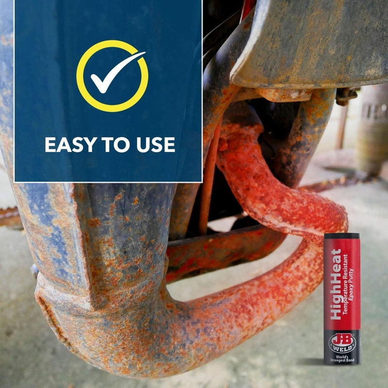 JB Weld HighHeat 57g Heat Temperature Resistant Epoxy Putty Metal Repair Filler JB Weld - UK Camping And Leisure