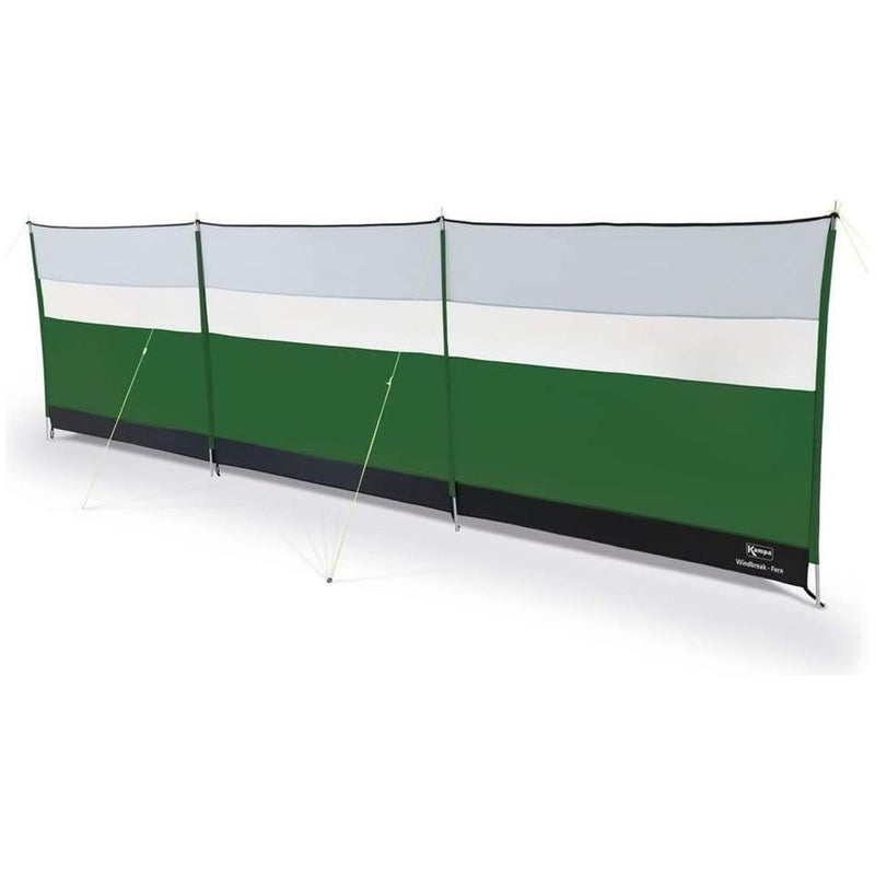 Kampa 4 Steel Poled 5m Camping Windbreak with Clear Viewing Panels - Fern Green Kampa - UK Camping And Leisure