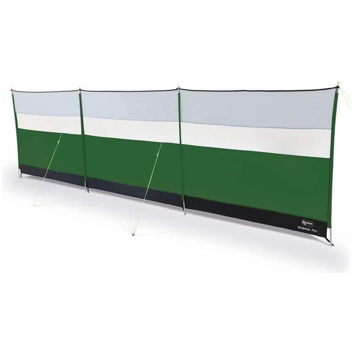 Kampa 4 Steel Poled 5m Camping Windbreak with Clear Viewing Panels - Fern Green UK Camping And Leisure