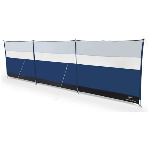Kampa 4 Steel Poled 5m Camping Windbreak with Clear Viewing Panels - Midnight Blue UK Camping And Leisure